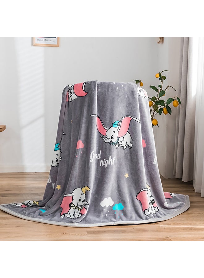 Cartoon Character Soft Blanket cotton Grey 150x200cm