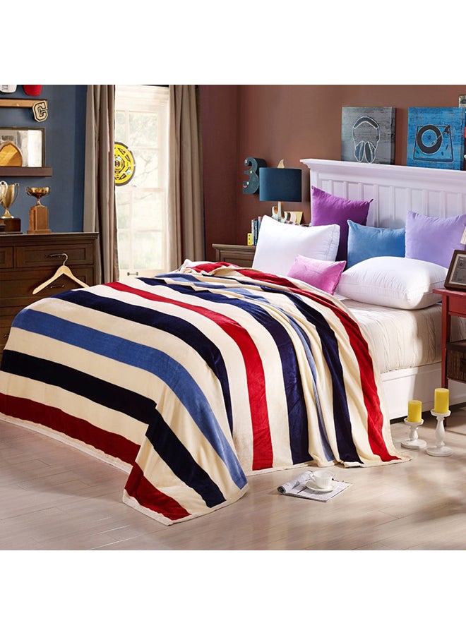 Soft Thicken Striped Blanket cotton Multicolour 200x230cm