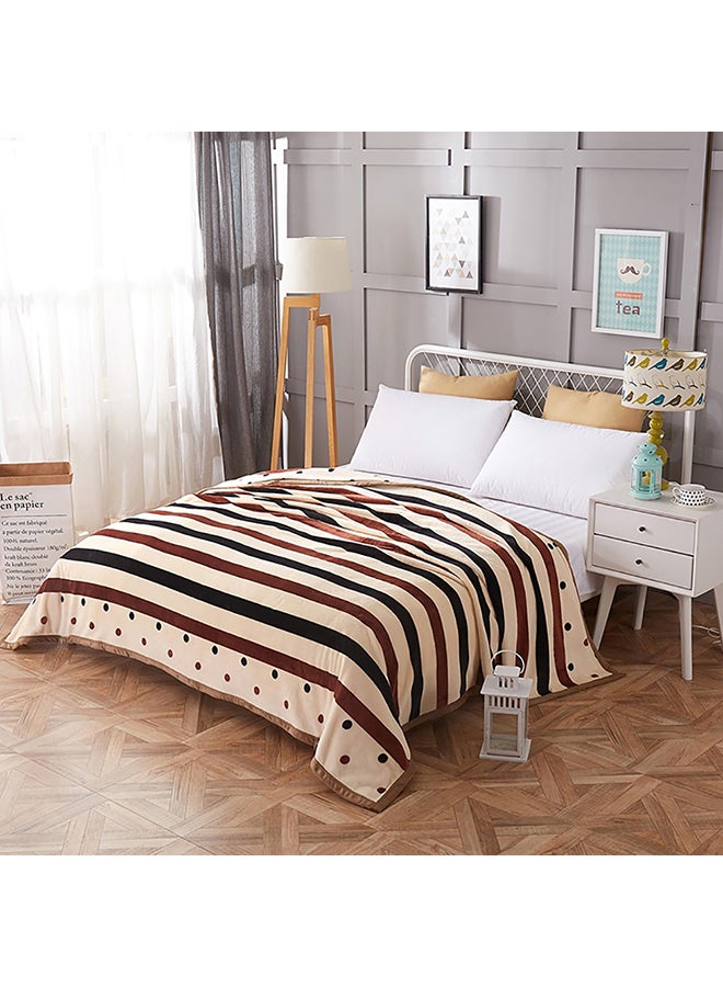 Striped Thickened Soft Blanket cotton Multicolour 180x200cm