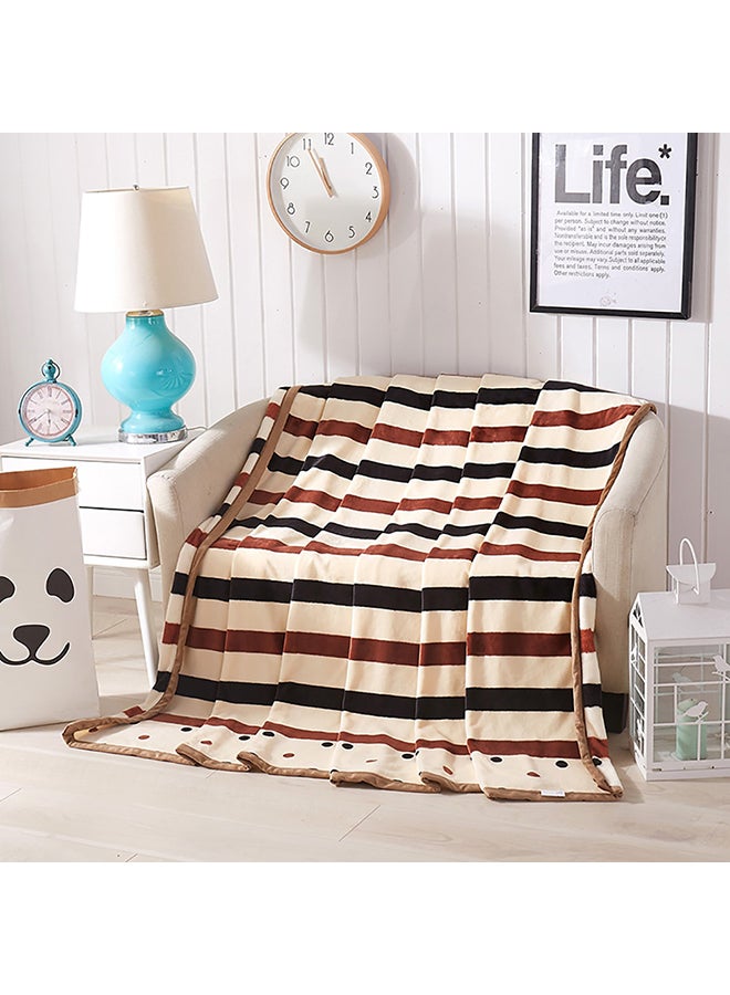 Striped Thickened Soft Blanket cotton Multicolour 180x200cm