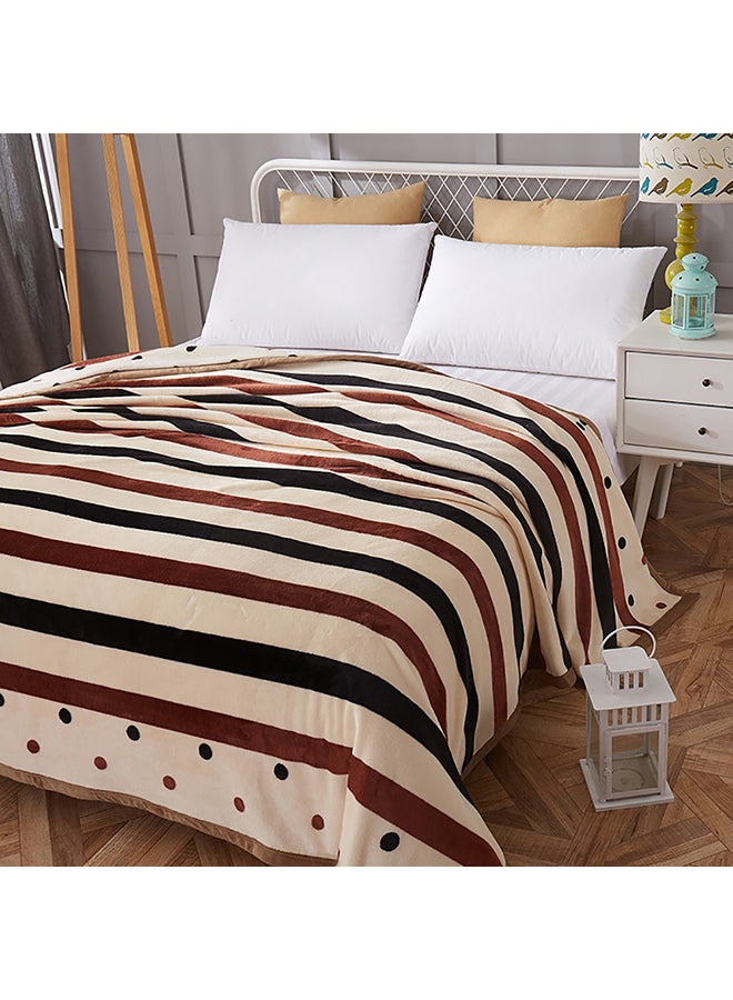 Striped Thickened Soft Blanket cotton Multicolour 180x200cm