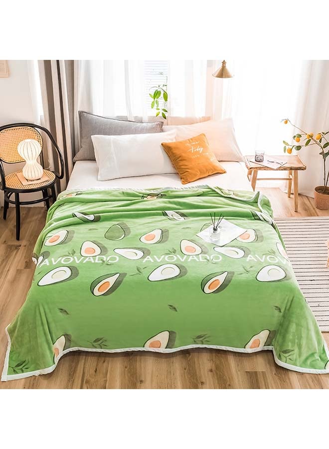 Casual Soft Thicken Blanket cotton Green 180x200cm