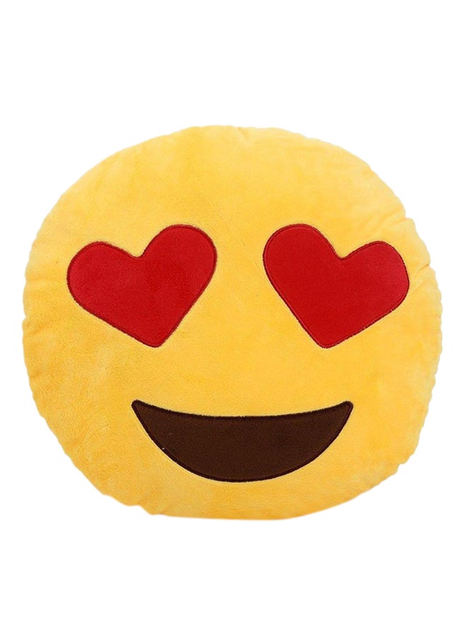 Cute Love Smiley Emoji Pillow Yellow