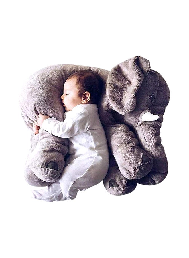 Baby Elephant Pillow Fabric Grey 36.6 x 29.8 x 22.6centimeter