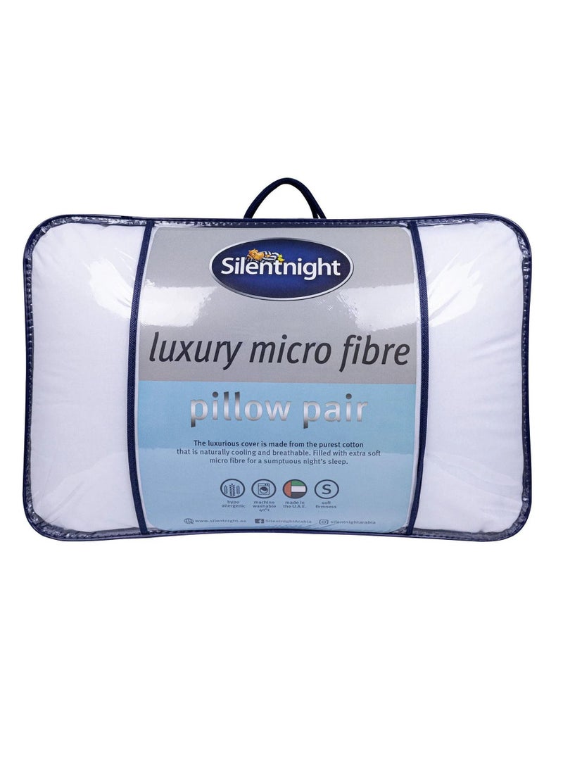 Luxury Micro Fibre Pillow Pair