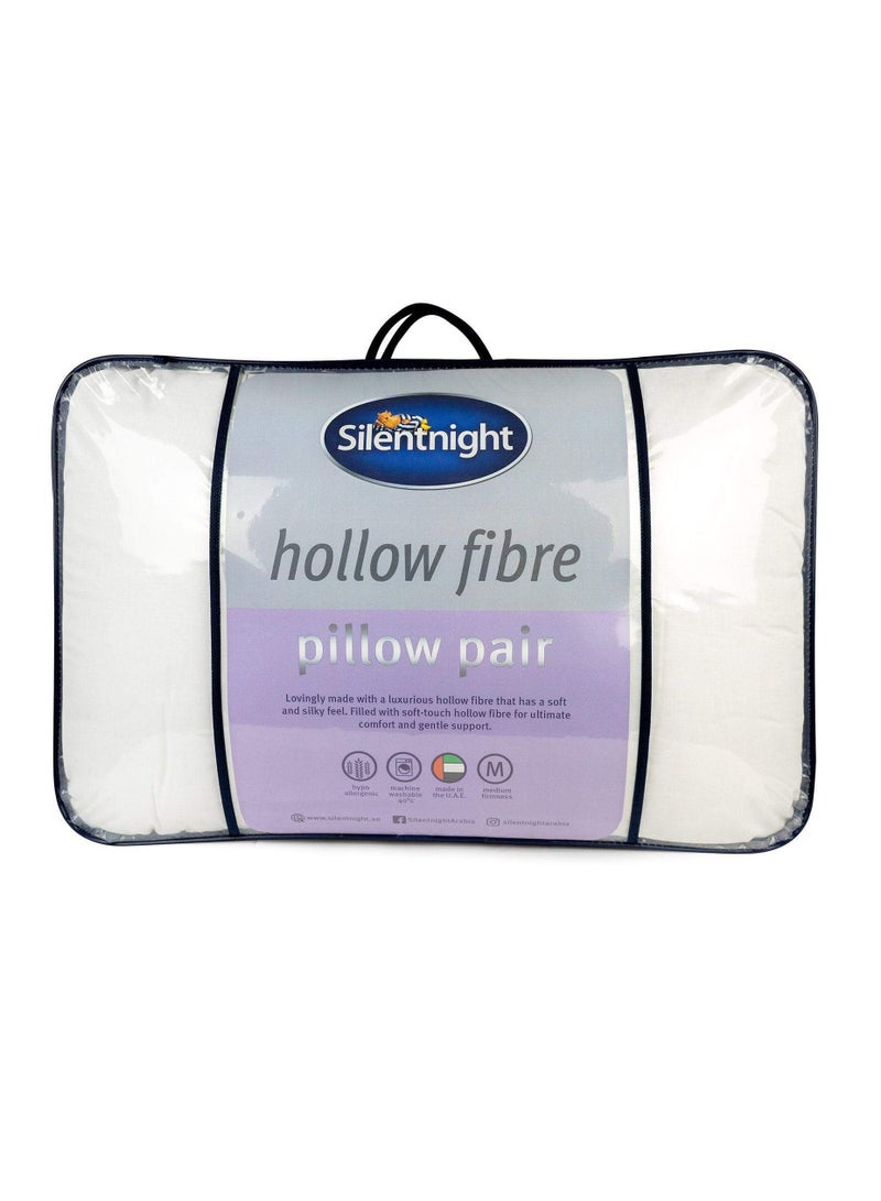 Hollow Fibre Pillow Pair