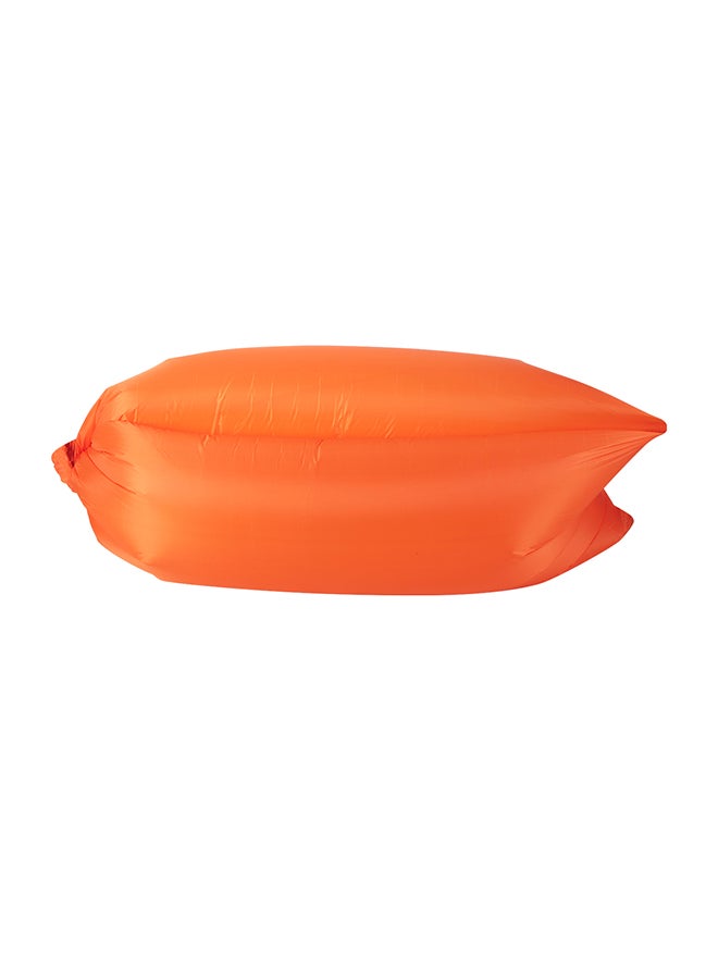 Inflatable Lounger Waterproof Air Mattresses Sofa polyester Orange 39 x 6.8 x 17cm