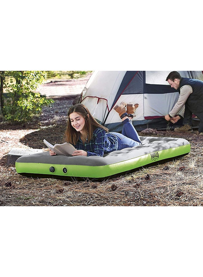 Pavillo Roll & Relax Airbed Twin 1.88m X 99cm X 22cm 26-67619 Polyester Grey/Green 188 x 99 x 22cm
