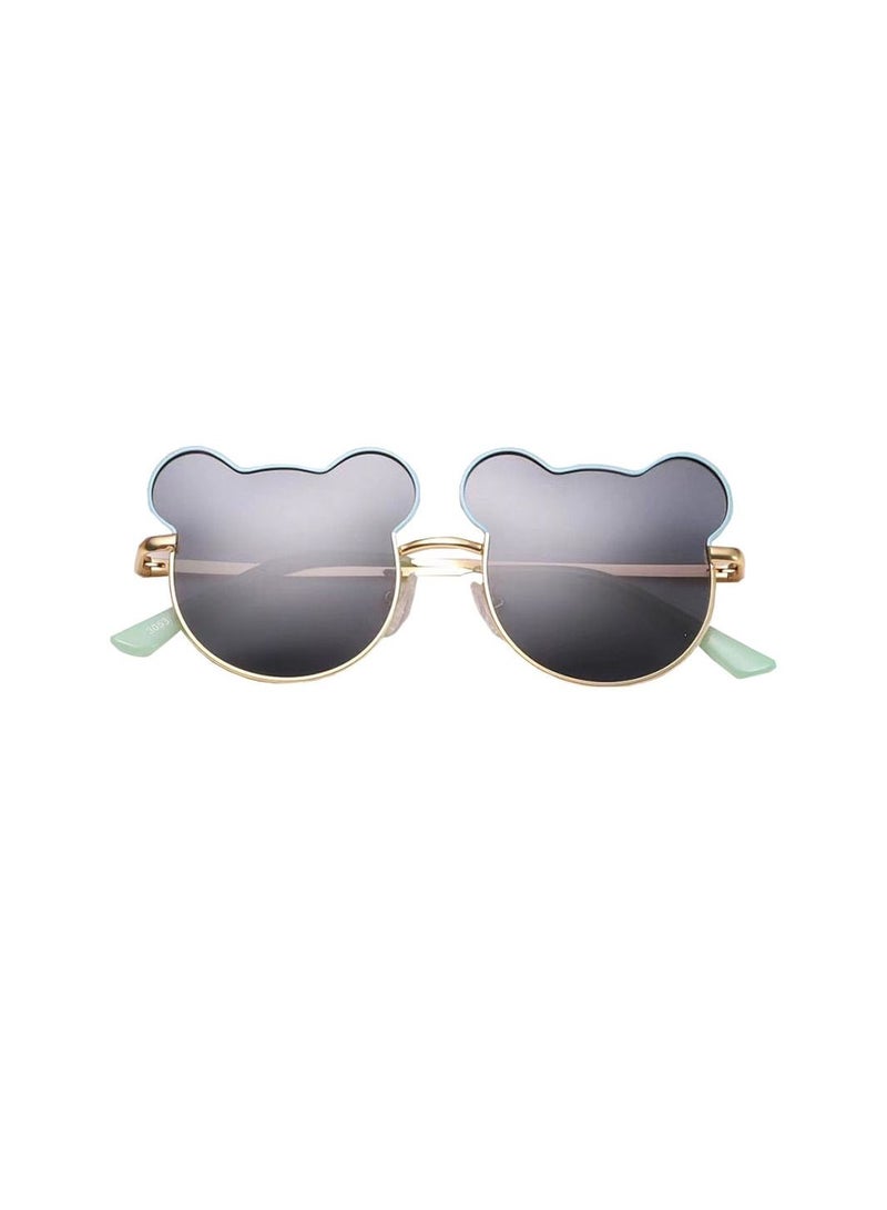 Cute Bear Children's Fashion Sunglasses Ocean Sun Metal Glasses