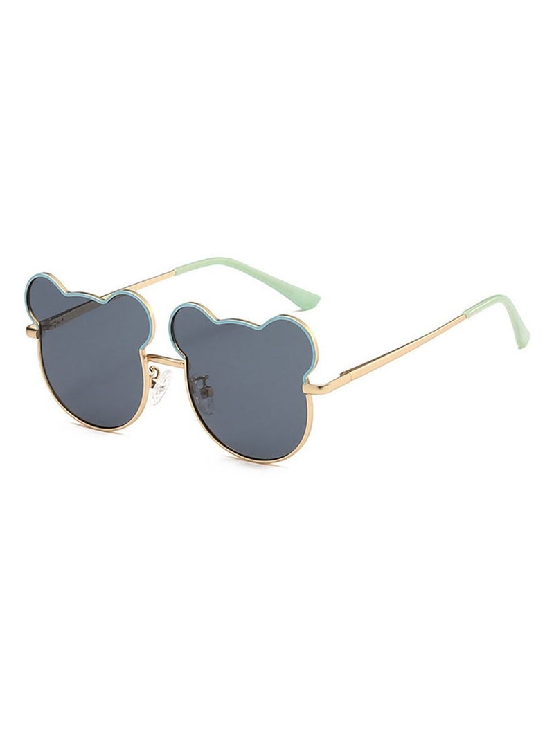 Cute Bear Children's Fashion Sunglasses Ocean Sun Metal Glasses