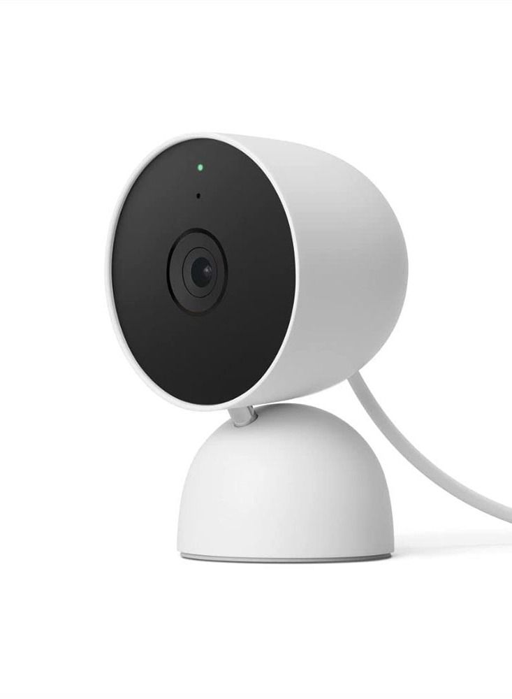 Google Nest Cam 2nd Generation Indoor Wired GA01998-US Snow