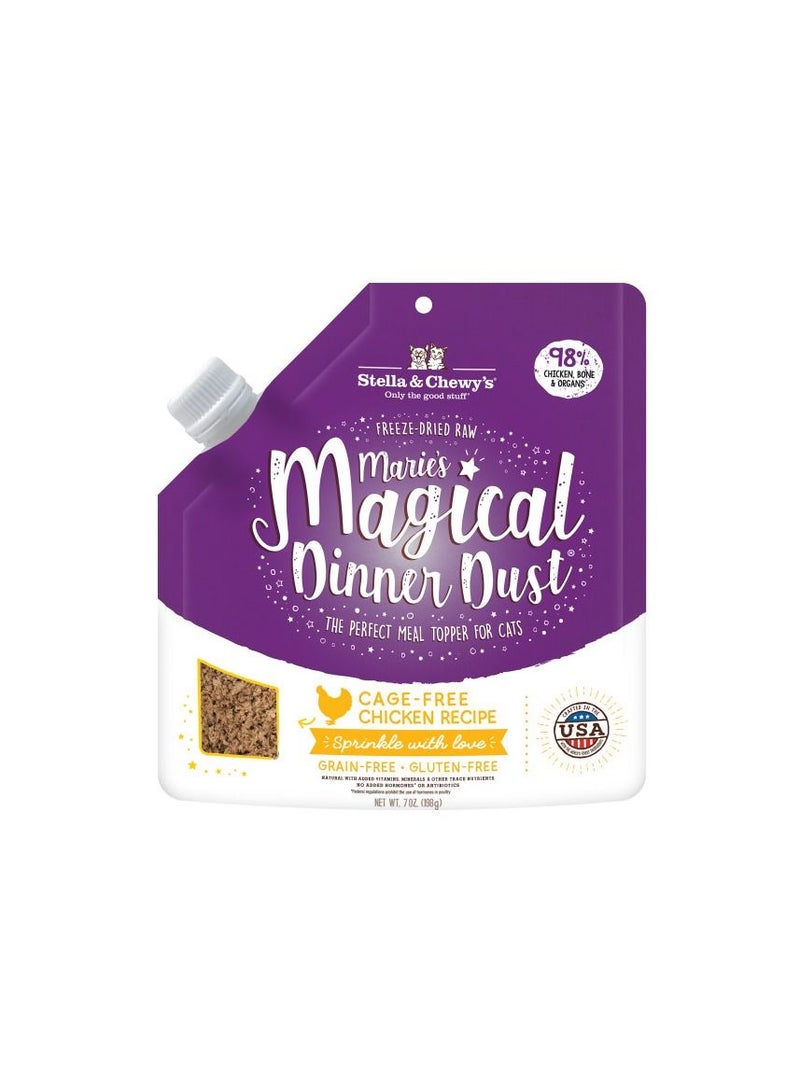 Marie’s Magical Dinner Dust Cat Cage Free Chicken Recipe Food Toper 198g