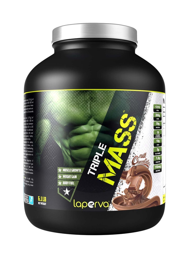 Triple Mass Gainer  Protein Milk Chocolate Flavor 6.1lb