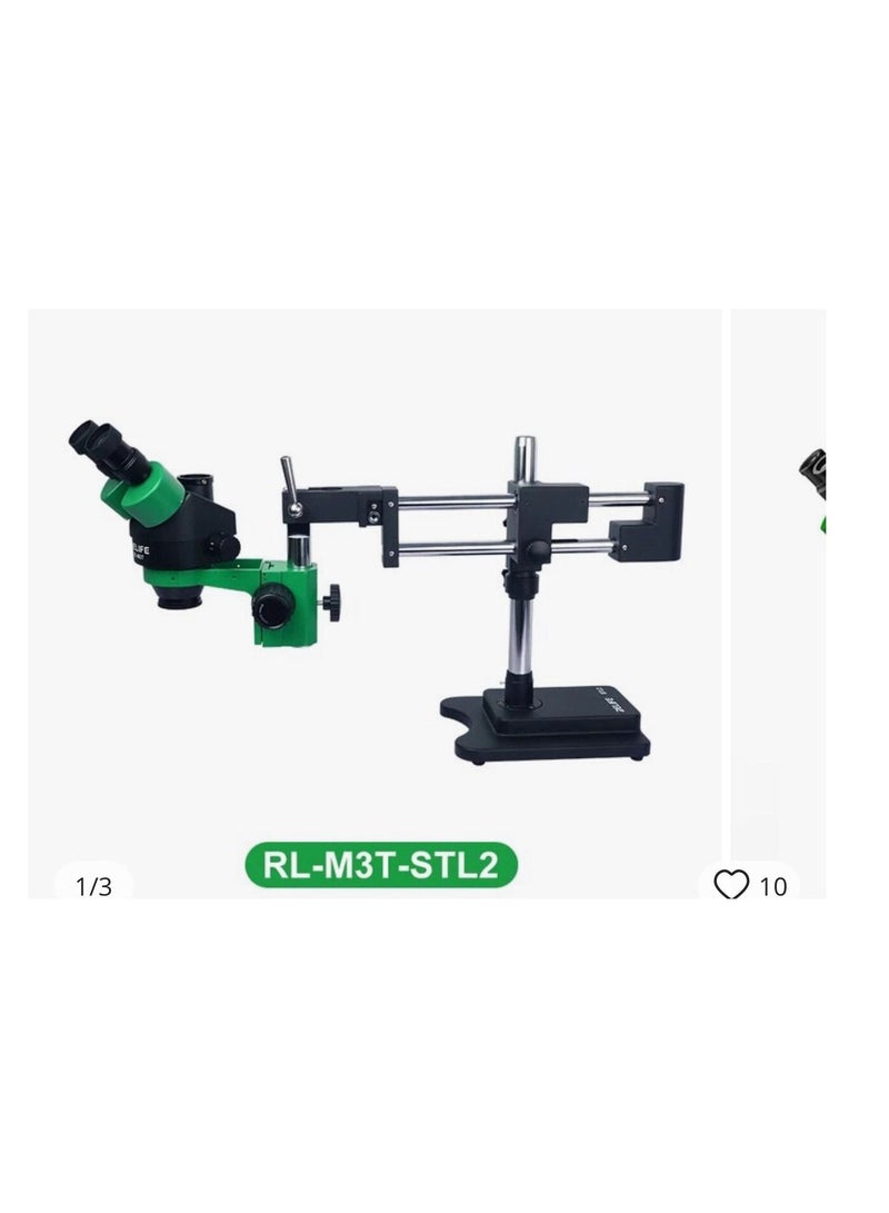 RELIFE RL-M3-STL2 Boom Stand Binocular Microscope LED Light Stereo Microscopes 7-45X Magnification Mobile Phone PCB Board Repair