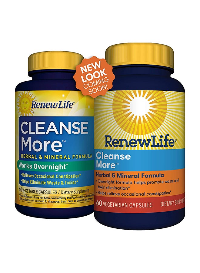 Pack Of 60 Cleanse More Veg Capsules