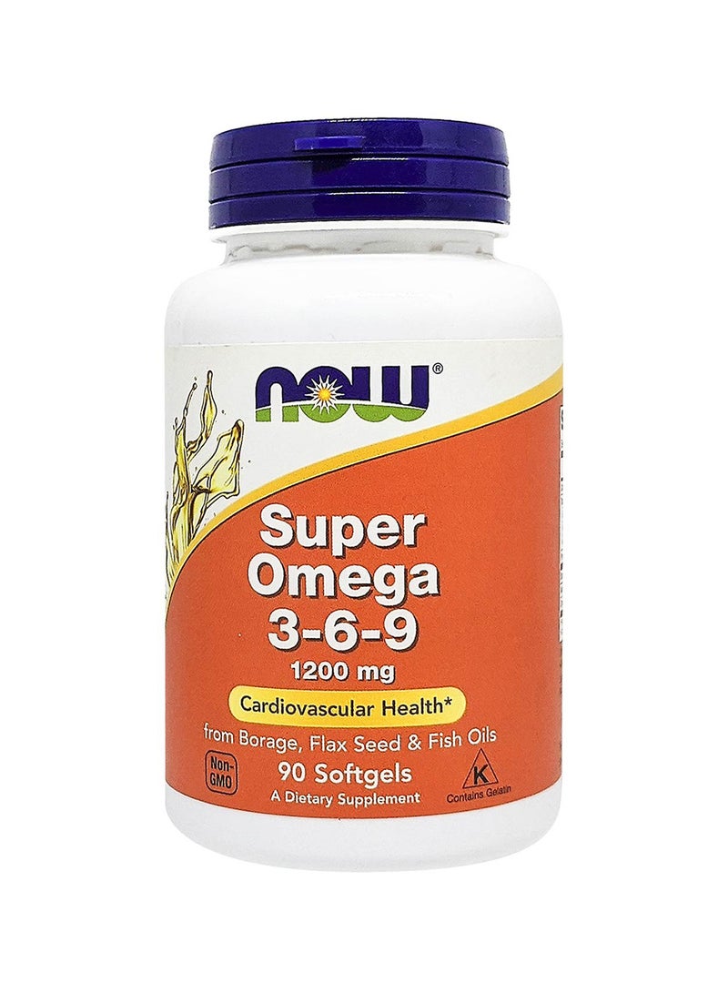 Super Omega 3-6-9 1200 mg  90 Softgels