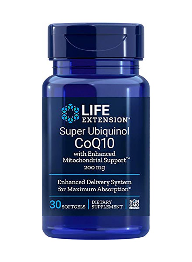 Super Ubiquinol CoQ10 With Enhanced Mitochondrial Support Dietary Supplement 200mg