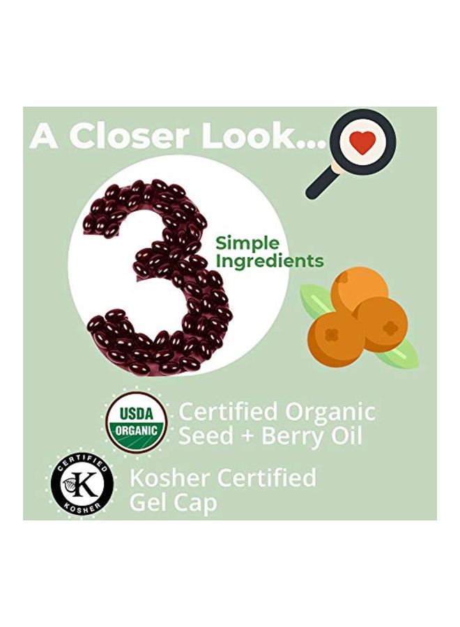 Sea Buckthorn Oil Blend With Omega-7 500mg - 60 Softgels