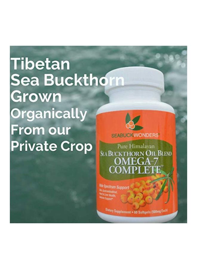 Sea Buckthorn Oil Blend With Omega-7 500mg - 60 Softgels