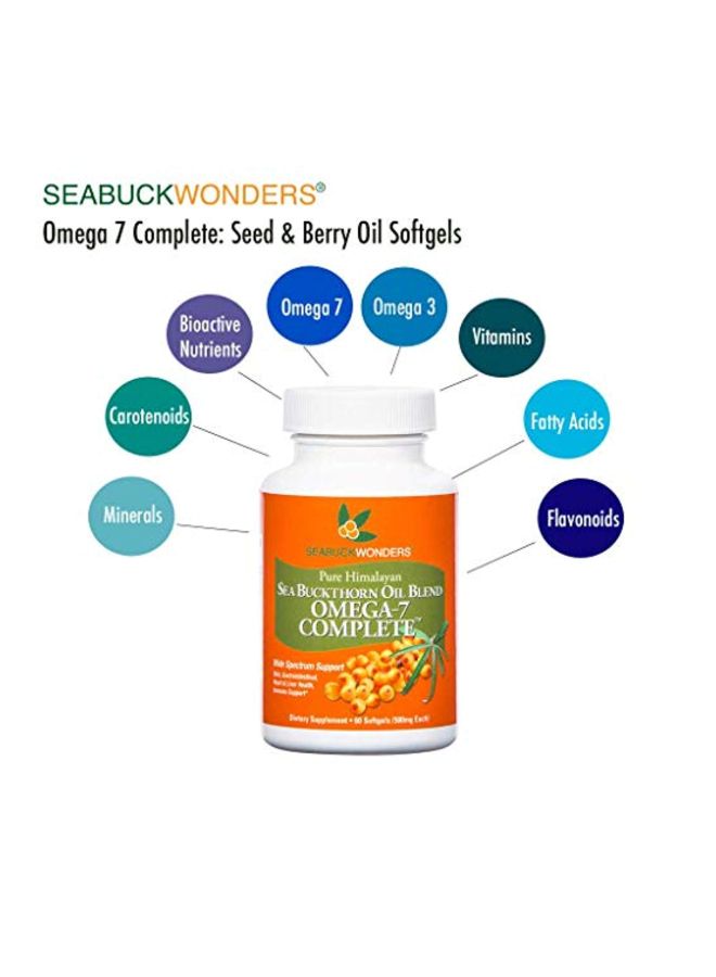 Sea Buckthorn Oil Blend With Omega-7 500mg - 60 Softgels
