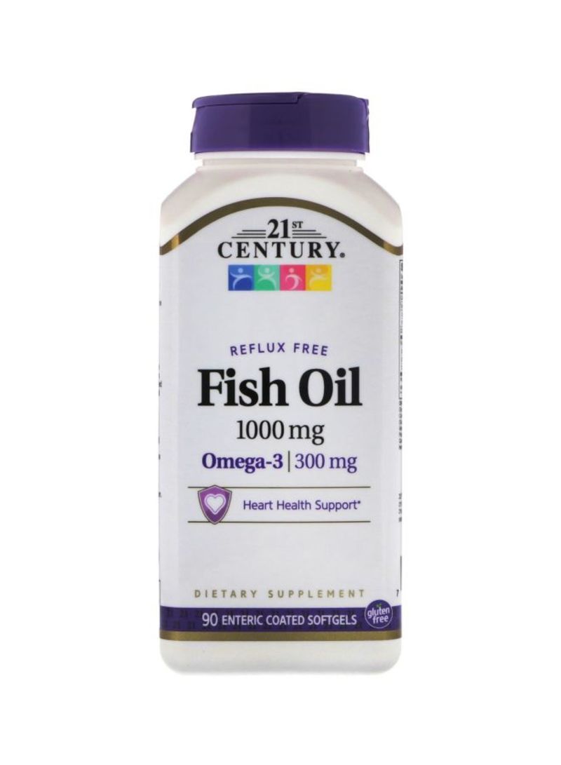 Reflux Free Fish Oil Dietary Supplement 1000mg - 90 Softgels