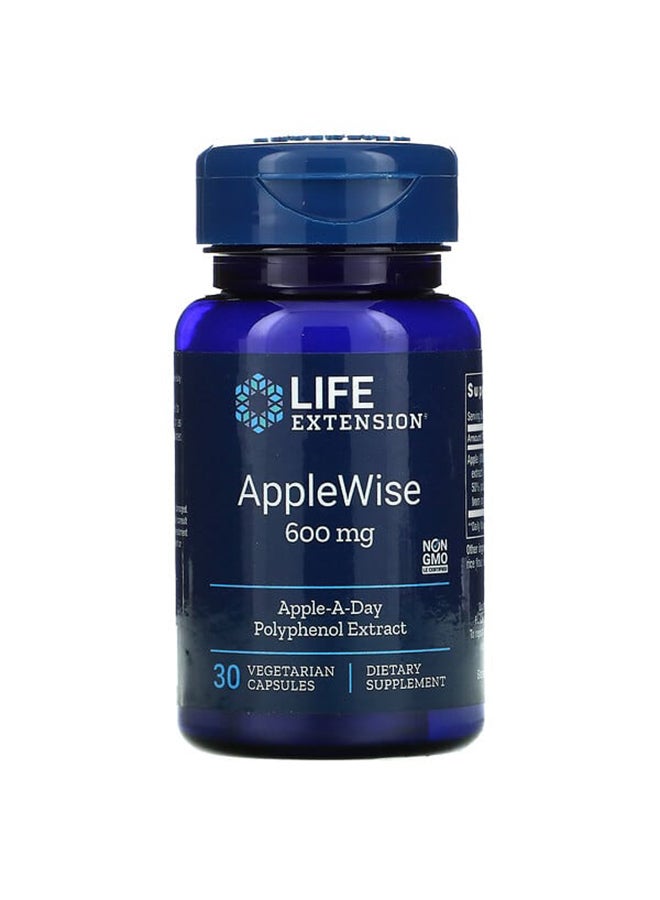 Apple Wise Dietary Supplement 600 Mg - 30 Capsules