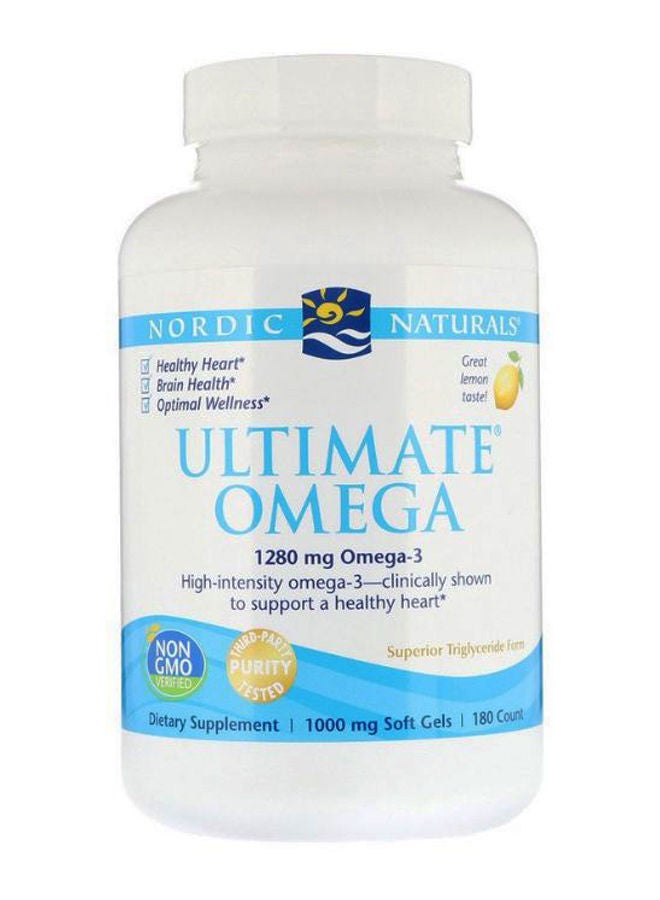 Lemon Flavour Ultimate Omega Supplement - 180 Softgels