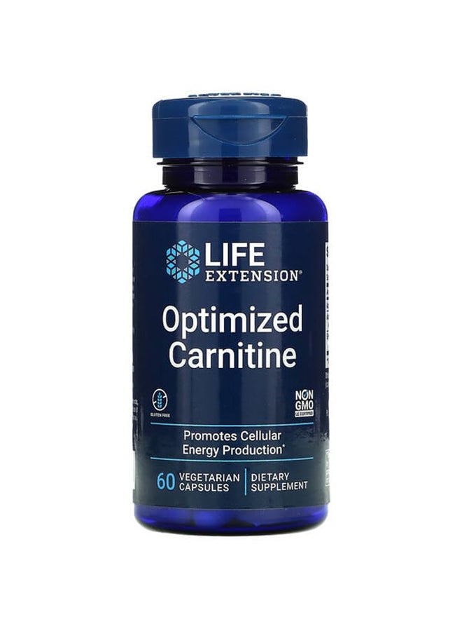 Optimized Carnitine Dietary Supplement - 60 Capsules
