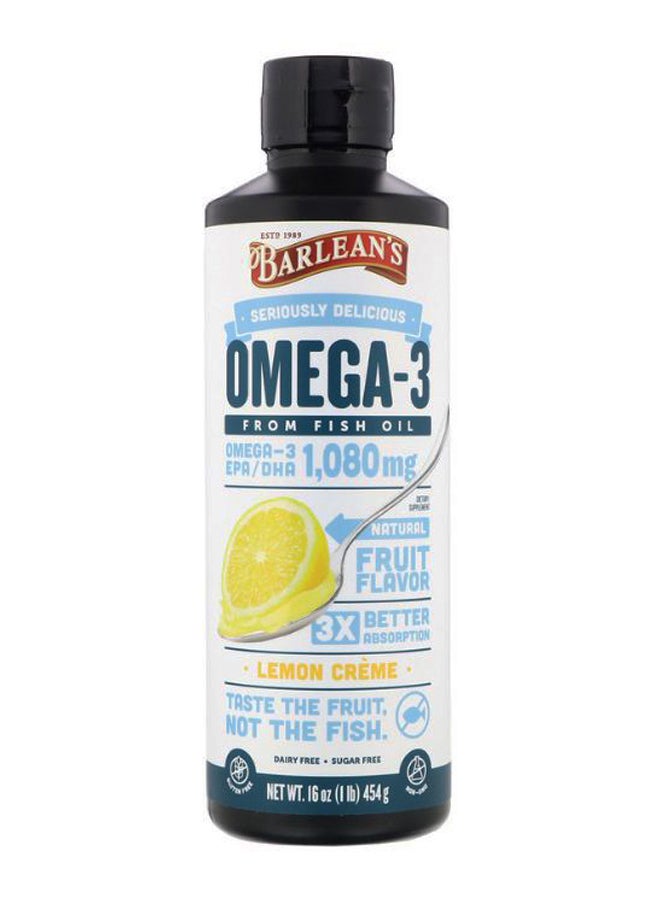 Lemon Creme Omega-3 From Fish Oil Supplement