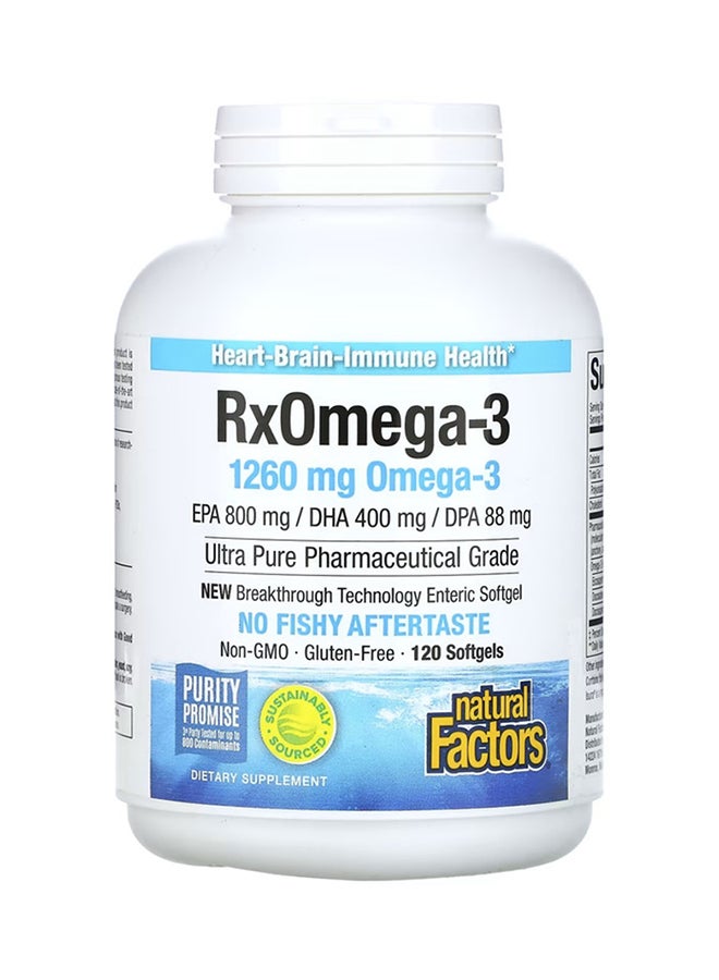 Rx Omega-3 Dietary Supplement - 120 Softgels