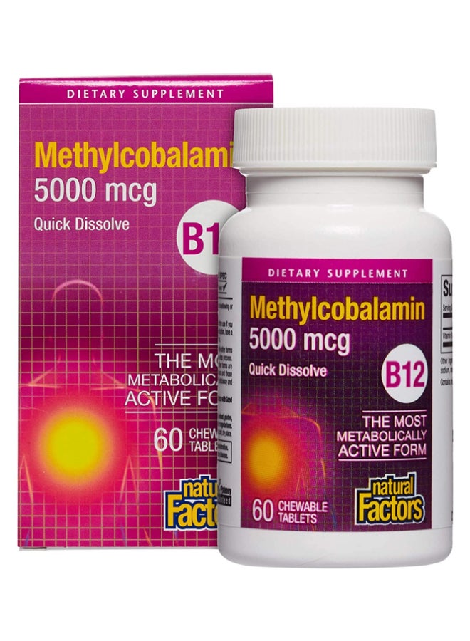 B12 Methylcobalamin - 60 Chewable Tablets