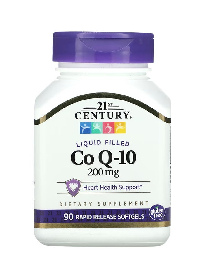 Liquid Filled Co Q-10 Dietary Supplement - 90 Softgels