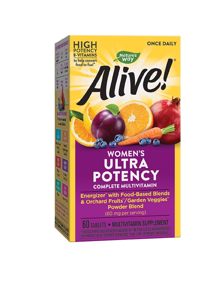 Alive Ultra Potency Multi Vitamin Suppliments - 60 Tablets