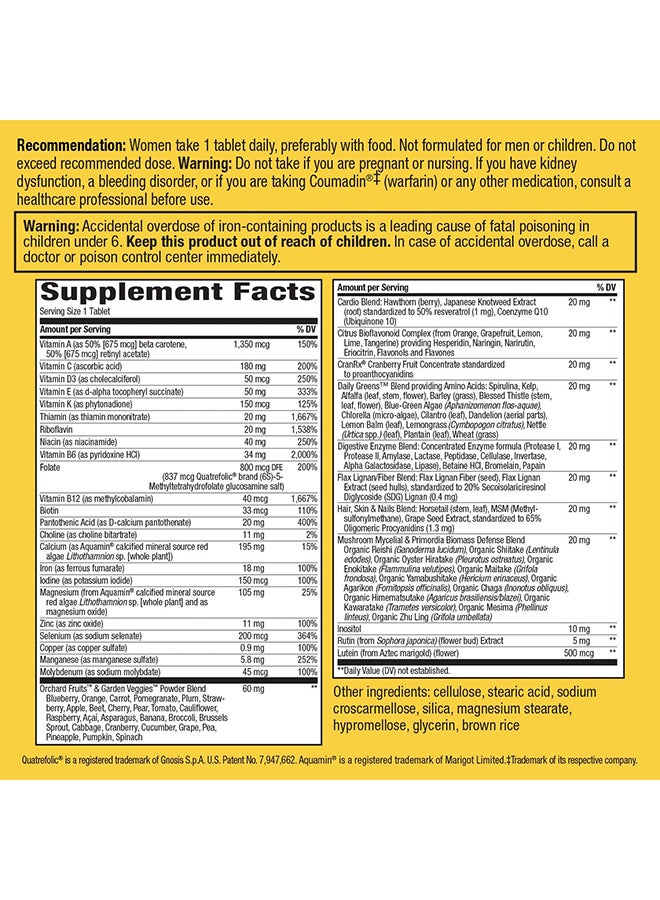 Alive Ultra Potency Multi Vitamin Suppliments - 60 Tablets