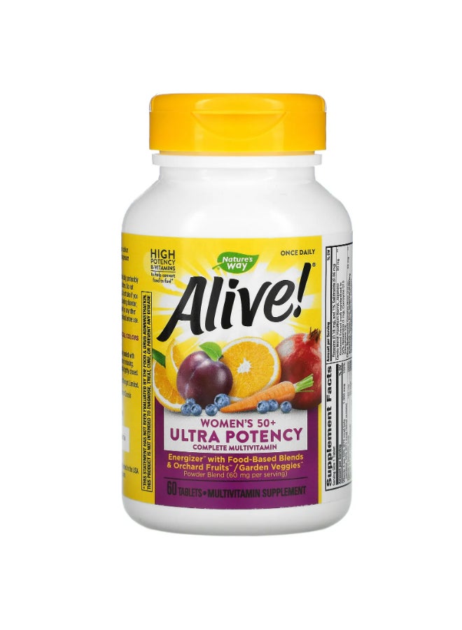 Alive Once Daily Ultra Potency Multivitamin - 60 Tablets