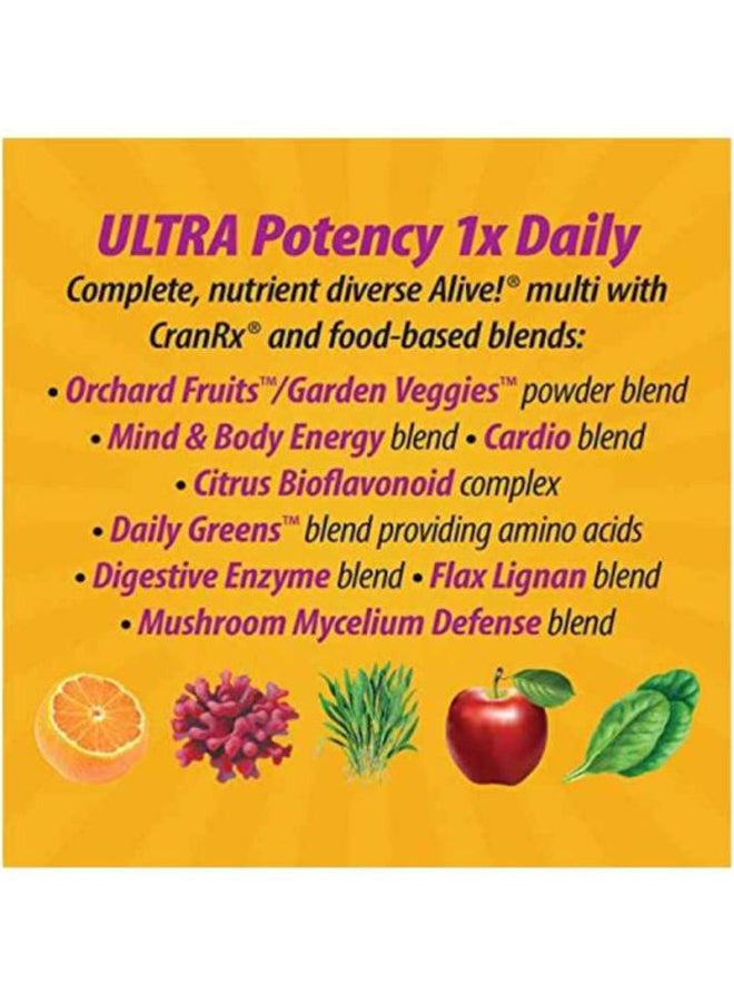 Alive Once Daily Ultra Potency Multivitamin - 60 Tablets