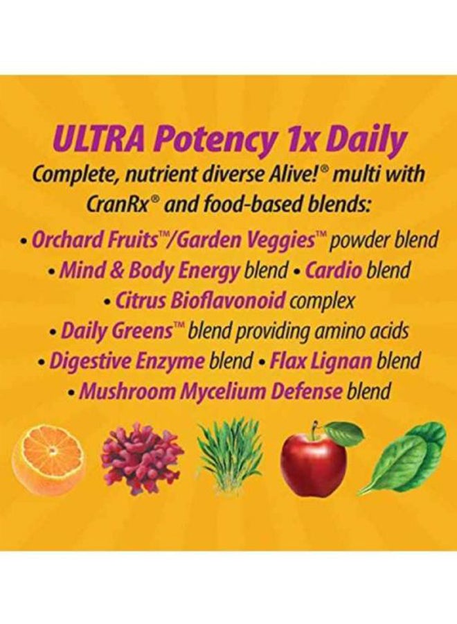 Alive Once Daily Ultra Potency Multivitamin - 60 Tablets