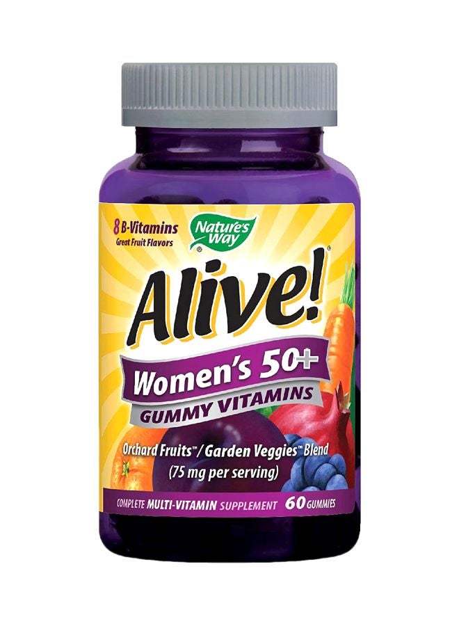 Pack Of 3 Alive Women's 50+ Multi-Vitamin Supplement - 60 Gummies