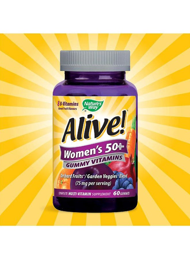 Pack Of 3 Alive Women's 50+ Multi-Vitamin Supplement - 60 Gummies