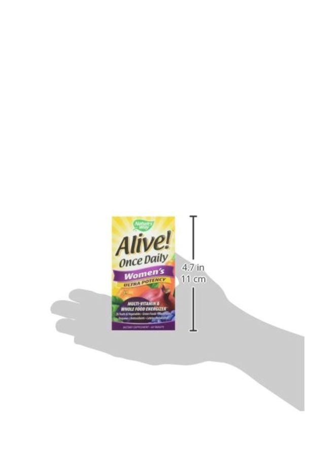 Alive! Once Daily Multi-Vitamin Supplement - 60 Tablets