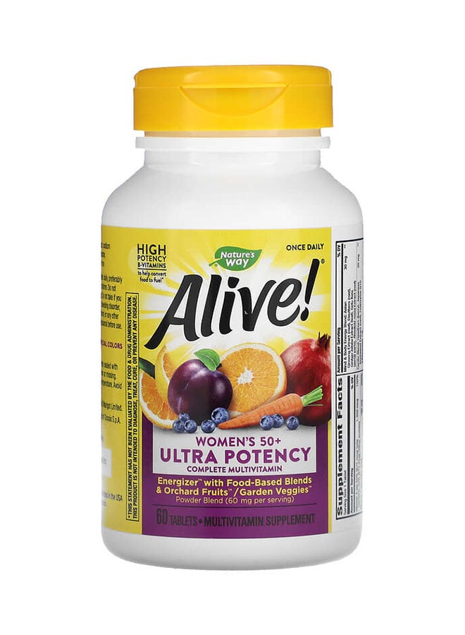 Alive! Once Daily Women's 50+ Multi-Vitamin Supplement - 60 Tablets