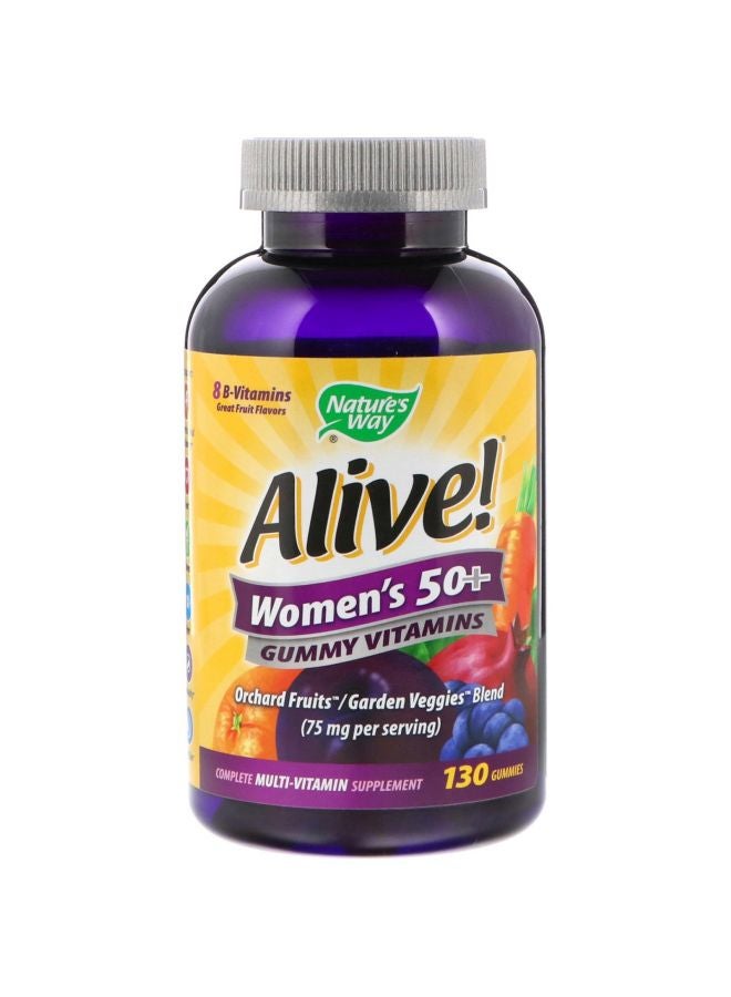 Alive! Women's 50+ Gummy Vitamin75mg - 130 Tablets