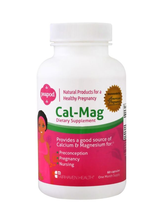 Peapod Cal-Mag Dietary Supplement - 60 Capsules