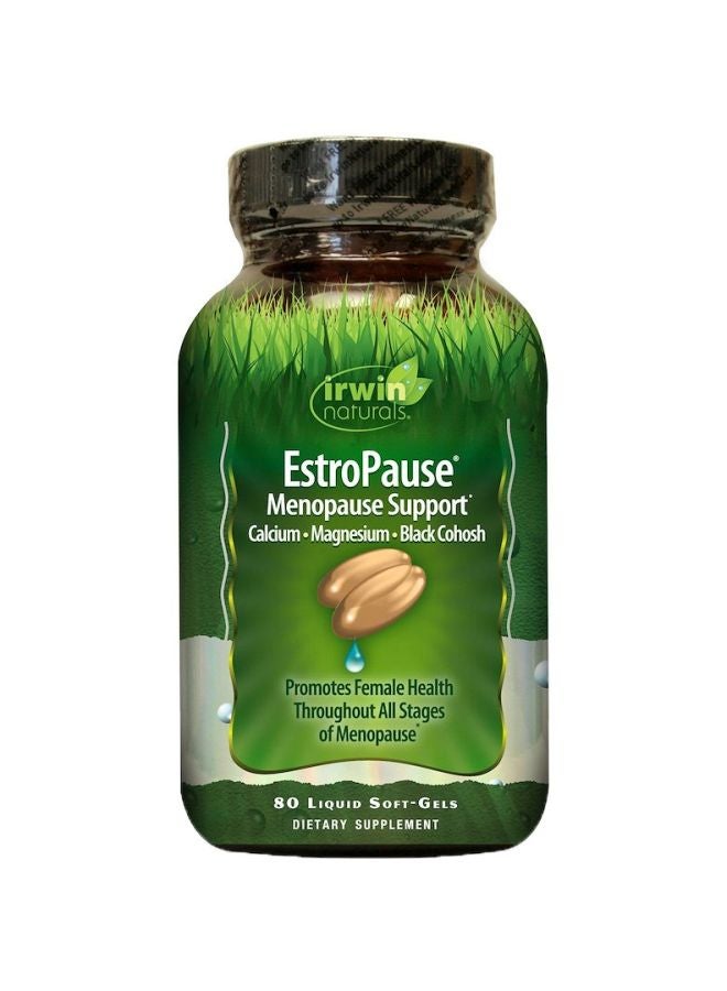 EstroPause Menopause Support Supplement - 80 Liquid Soft-Gels