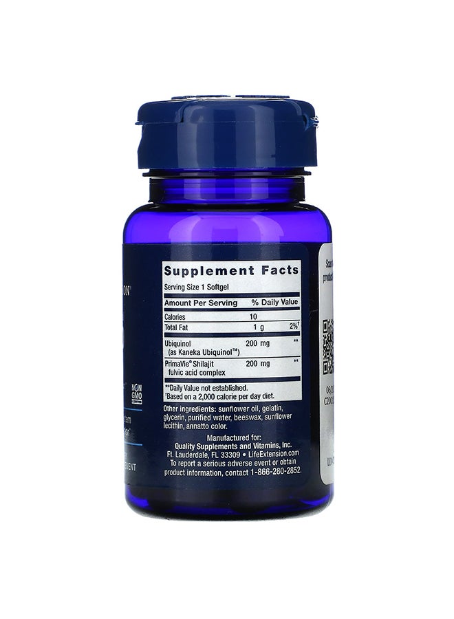 Super Ubiquinol COQ10 With Enhanced Mitochondrial Support 200 Mg - 30 Softgels