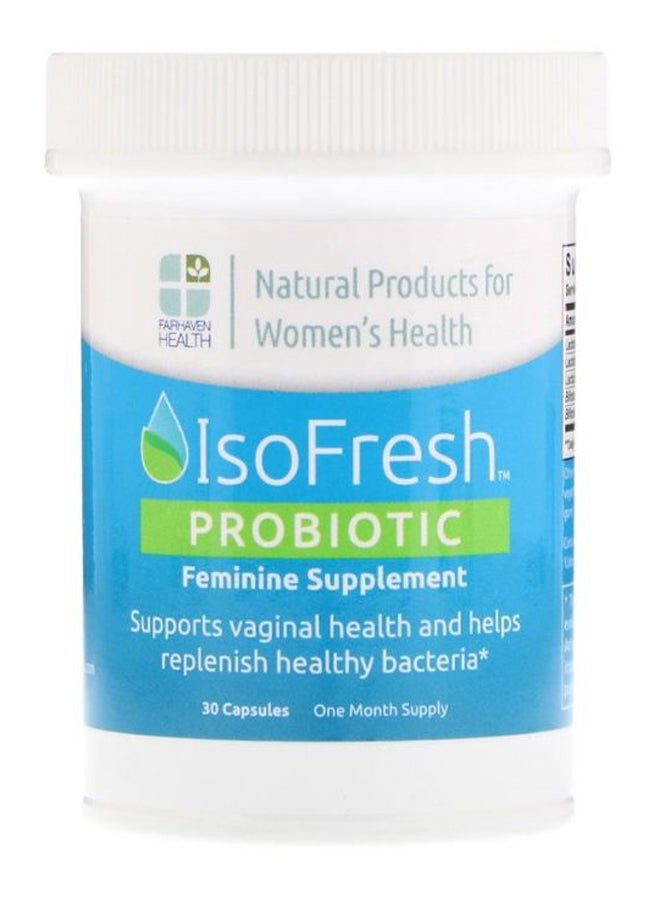 IsoFresh Probiotic Feminine Supplement - 30 Capsules