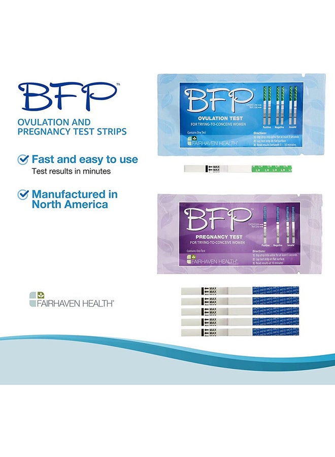 50-Piece BFP Ovulation And Pregnancy Test Strips Set