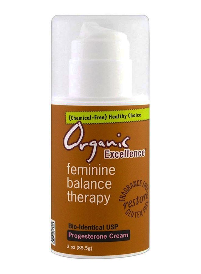 Feminine Balance Therapy, Progesterone Cream, Fragrance Free - 3 oz (85.5 g)