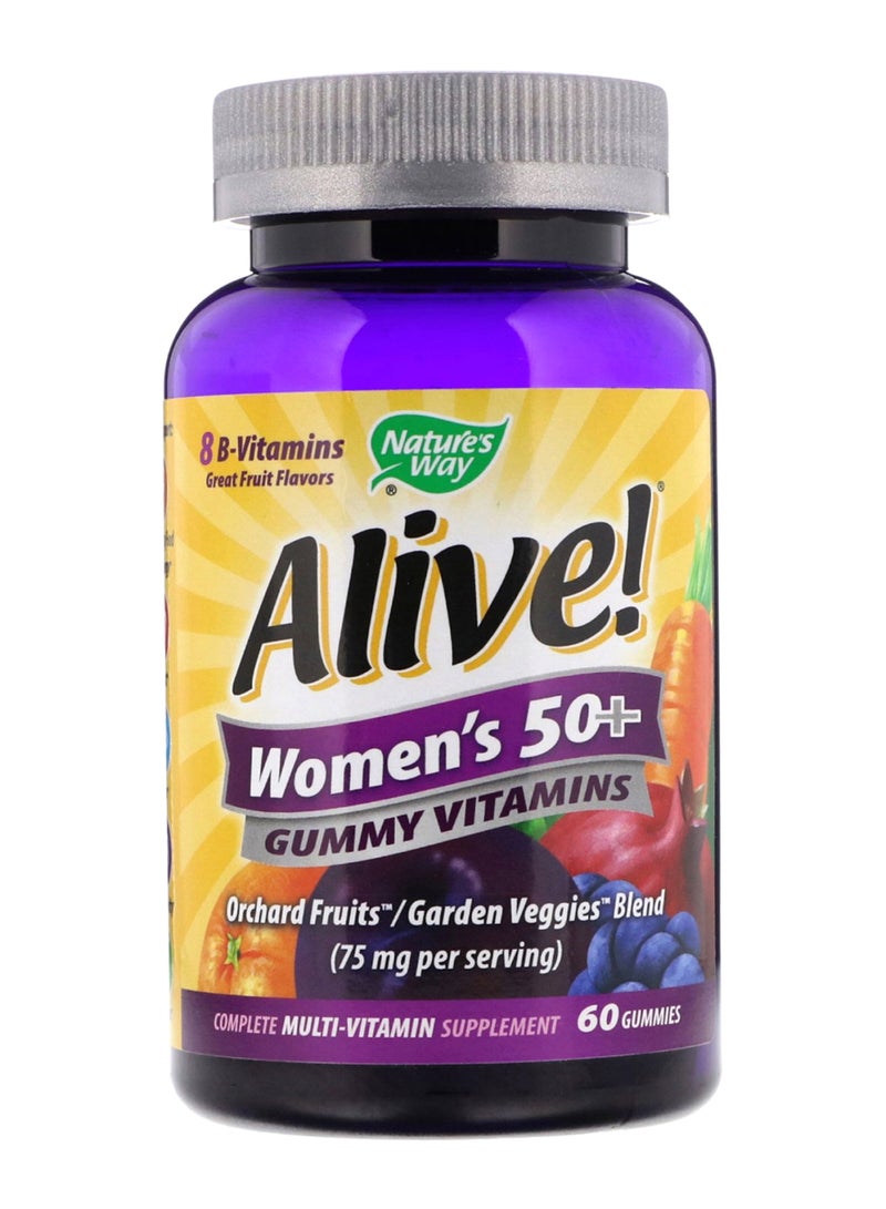 Alive Women's 50 Plus Gummy Vitamins - 60 Gummies