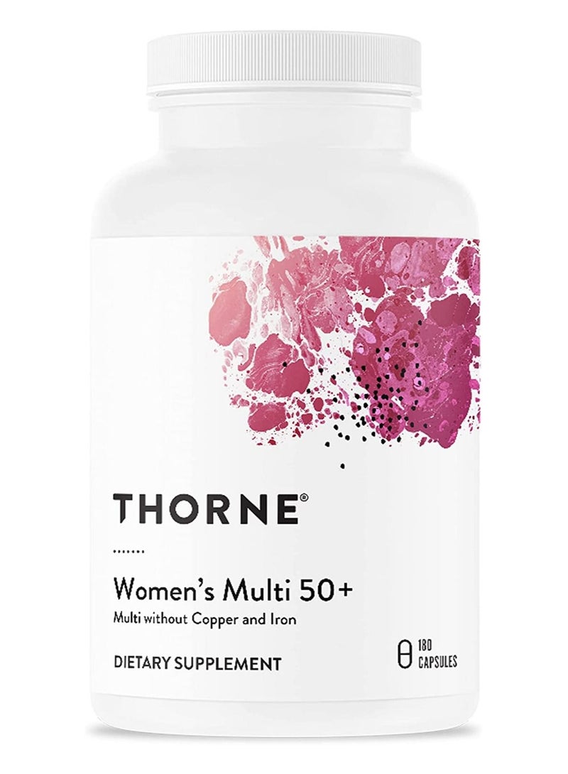 Women's Multi 50+ - Multi without Copper and Iron - 180 Capsules Dietary Supplement
